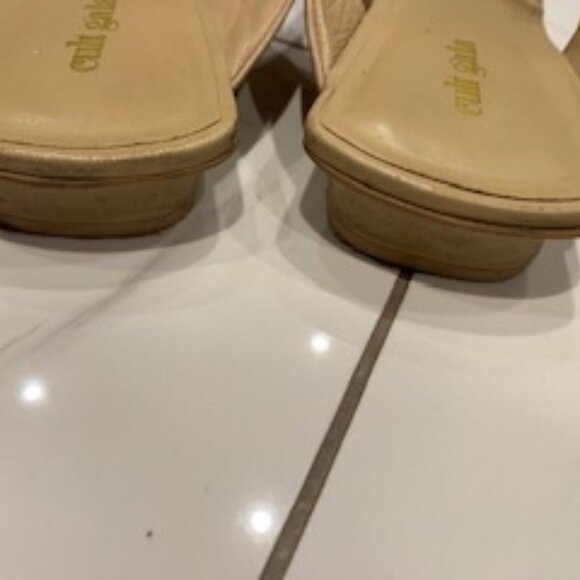 Clear Out-VGUC Cult Gaia Jasie Leather Thong Sandals sz 39 - Picture 7 of 11